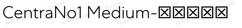 CentraNo1 Medium字体转换
